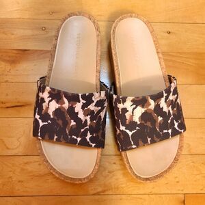 Veronica Beard Dresdyn Slides Animal Print